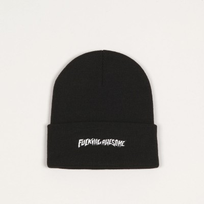 Fucking Awesome Little Stamp Beanie Black